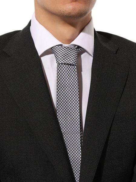Хлопковый шелковый галстук Van Laack