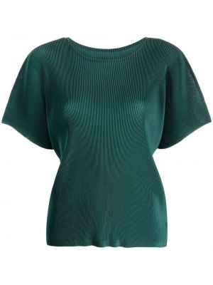 Plissert kort bluse Pleats Please Issey Miyake grønn