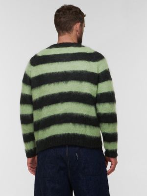 Вълнен пуловер с протрити краища от мохер Undercover