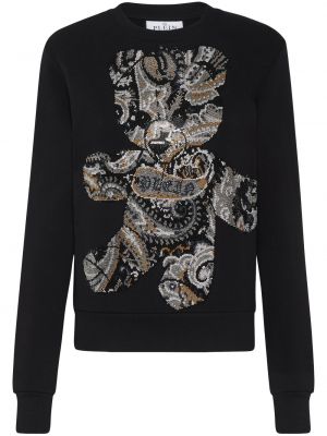 Medvilninis džemperis Philipp Plein juoda