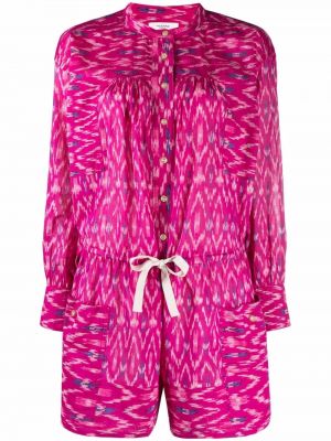 Abstrakt trykk trykt lang jumpsuit Isabel Marant étoile rosa