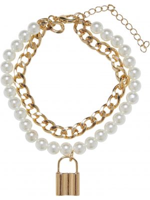 Náramek s perlami Urban Classics Accessoires zlatý