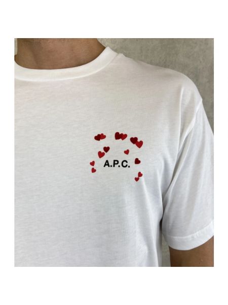 T-shirt mit kurzen ärmeln A.p.c. weiß