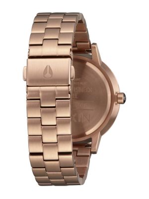 Rožinio aukso laikrodžiai Nixon auksinė