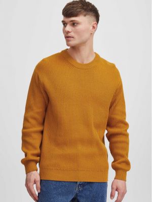 Пуловер Solid жълто