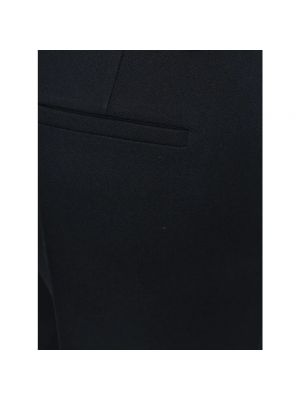 Pantalones rectos de lana con cremallera Valentino negro