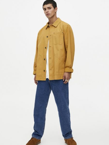 Kurtka jeansowa Pull&bear żółta