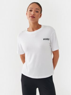 Рубашка свободного кроя Hugo белая
