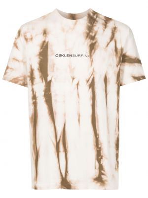 T-shirt con stampa tie-dye Osklen marrone