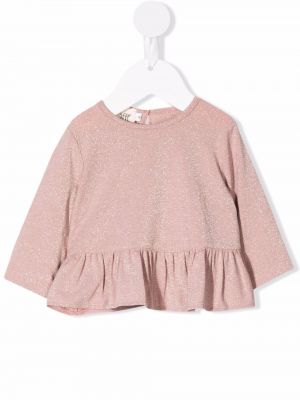 Peplum lang topp for jenter Caffe' D'orzo rosa