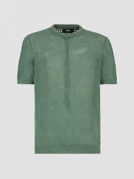 Пуловер Fendi зеленый