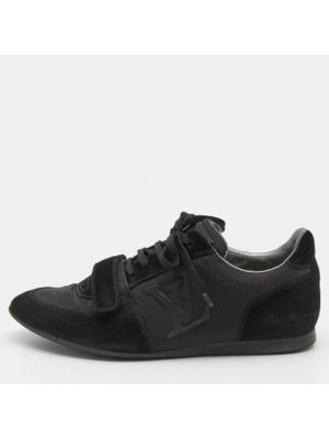 Sneakersy zamszowe Louis Vuitton Vintage czarne