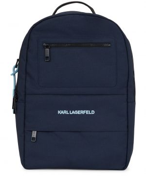 Plecak z nadrukiem Karl Lagerfeld niebieski