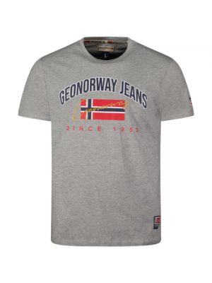 Koszulka z krótkim rękawem Geographical Norway szara