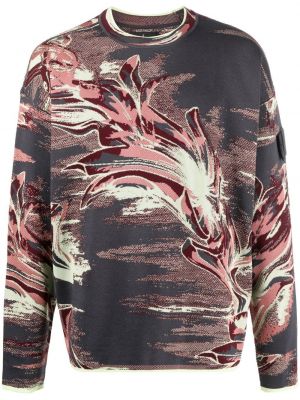 Floral lang genser Stone Island Shadow Project svart