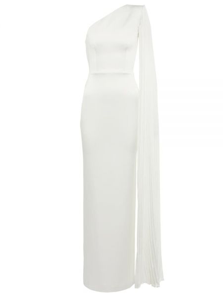 Satin maxi kjole Alex Perry hvid