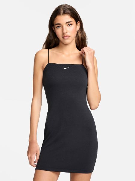 Платье миди Nike черное