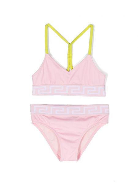 Printti tankini tytöille Versace Kids pinkki