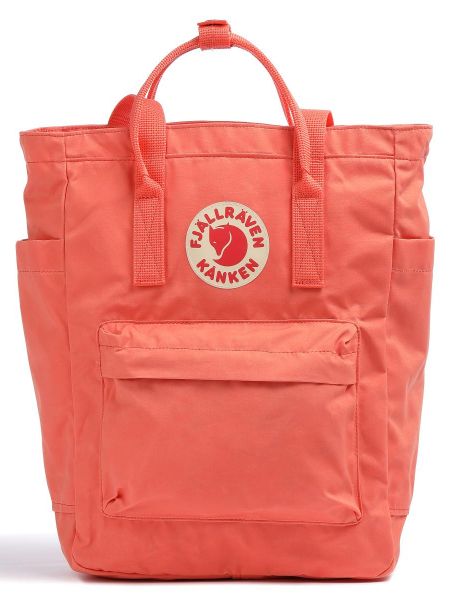 Хлопковая сумка шоппер Fjallraven розовая