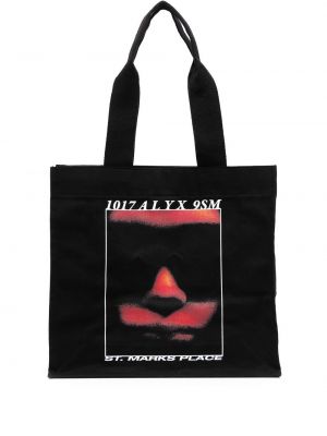 Shopper handtasche aus baumwoll mit print 1017 Alyx 9sm