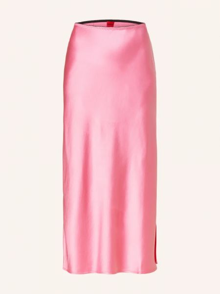 Атласная юбка Hugo розовая