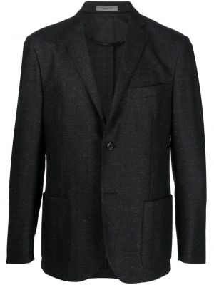 Ull lang blazer Corneliani svart