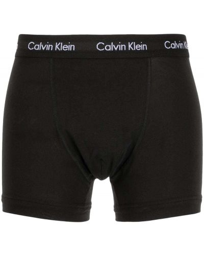 Kokvilnas zeķes Calvin Klein melns