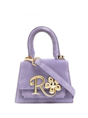 Semsket skinn mini bag Richard Quinn lilla