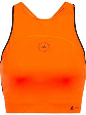Укорочений кроп-топ Adidas By Stella Mccartney, помаранчевий