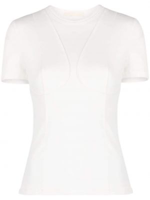 Bavlnené tričko Juneyen biela
