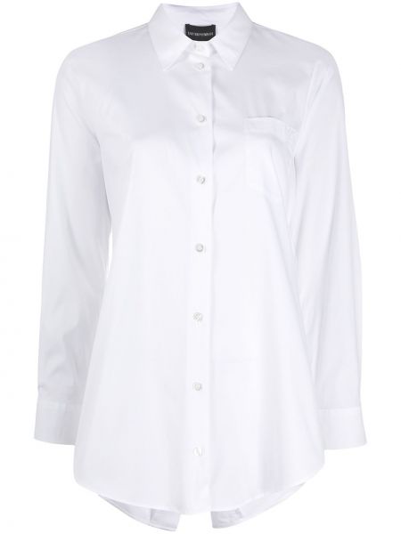 Camisa plisada Emporio Armani blanco