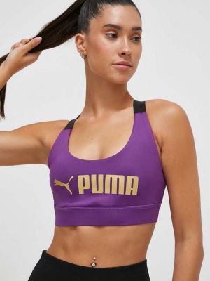 Спортен сутиен Puma виолетово