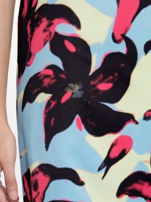 Květinové saténové mini sukně Dries Van Noten