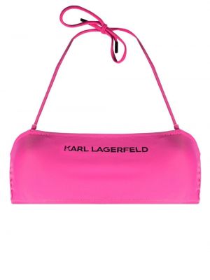 Haut à imprimé Karl Lagerfeld rose