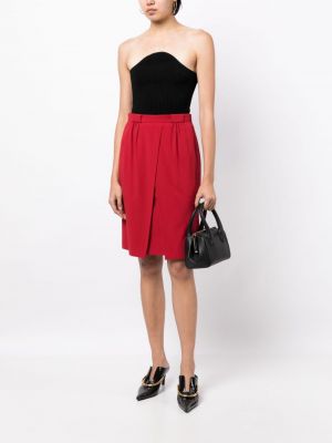 Mini sukně Emporio Armani červené