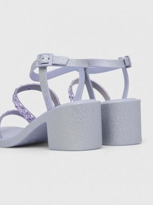 Sandály na podpatku Melissa fialové