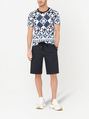 Pantalones cortos deportivos con cordones Dolce & Gabbana azul