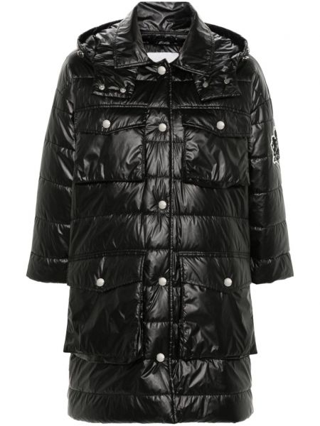 Manteau matelassé avec applique Ermanno Firenze noir