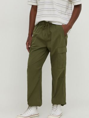 Proste spodnie Hollister Co. zielone