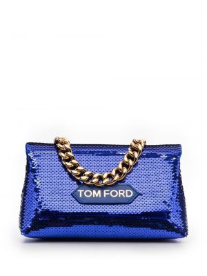 Paljett mini bag Tom Ford blå