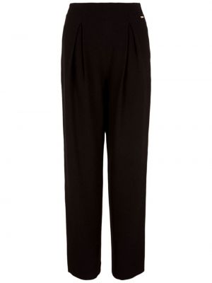 Plisované kalhoty relaxed fit Armani Exchange černé