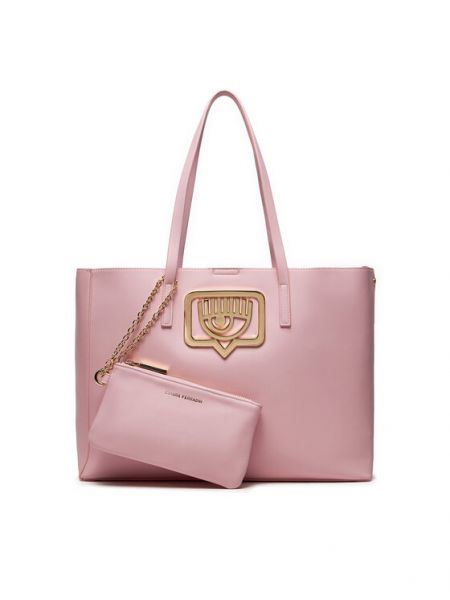 Nákupná taška Chiara Ferragni ružová