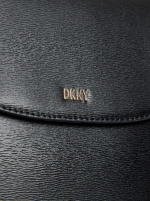 Черный кожаный рюкзак Dkny