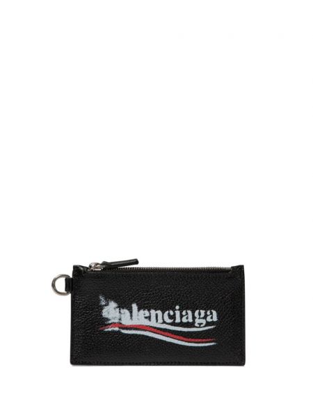 Baskılı cüzdan Balenciaga siyah