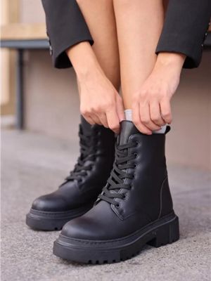 Krajkové šněrovací kotníkové boty Armonika černé