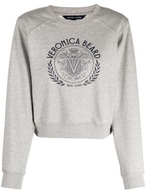 Sweatshirt mit print Veronica Beard grau