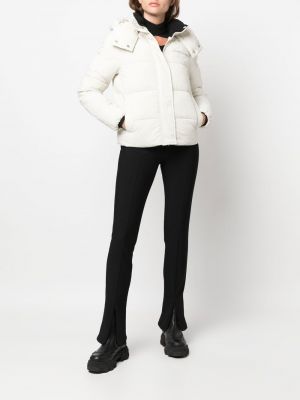 Džínová bunda s potiskem Calvin Klein Jeans bílá
