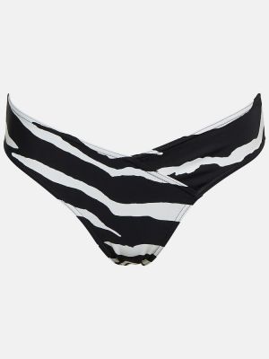 Bikini s potiskom z zebra vzorcem Stella Mccartney črna