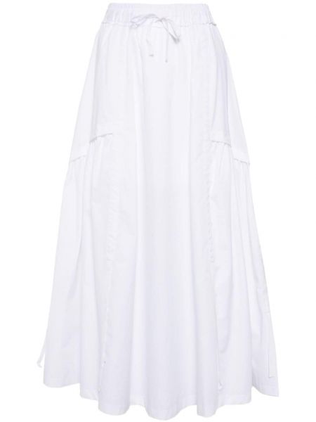 Βαμβακερός μίντι φούστα Isabel Benenato λευκό