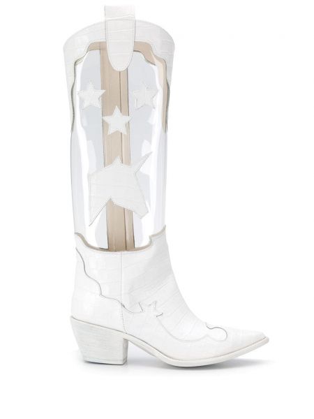Průsvitné kotníkové boty Francesca Bellavita bílé